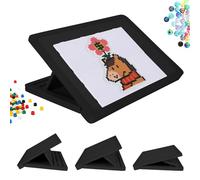 Support de peinture diamant, tapis de bricolage ergonomique réglable en feutre 40 x 30 cm, surface de travail pliable et inclinée pour l'art du diamant, perles de fusible et puzzles - Soulagement de