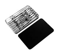 Support de peinture miniature - Lot de 12 pinces métalliques, pointes en caoutchouc | Support de pince crocodile réglable, outil de pulvérisation en fer et base de bricolage sûre pour atelier, loisirs