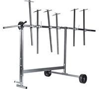 support de peinture rotatif à 6 bras avec roulettes - Support de peinture mobile pour les professionnels