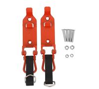 Support de Pelle de Toit Kit de Montage de Pince en Caoutchouc en Métal Robuste pour Garage de Camion de Voiture 2 Pièces Support en Alliage de Zinc Support Mural Pelle Axe Outil (Orange)
