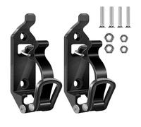 Support De Pelle pour Galerie De Toit: 2 Pièces Support De Pelle De Voiture, Pinces Barres Toit Caoutchouc Métallique, Supports De Pelle avec Vis Et Patch Antidérapant pour Camion Bateau (Noir)