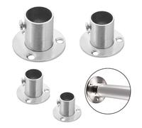 Support de penderie robuste en acier inoxydable avec supports à bride pour une utilisation (32 mm)