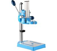 Support De Perceuse à Colonne Réglable avec étau - Support De Perceuse électrique, Presse à Banc Multifonctionnelle, Base en Fonte, Mandrin Rotatif - Outil De Travail du Bois, Blue, A
