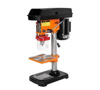Support de perceuse de table avec réglage de 12 vitesses, mandrin de 3 à 16 mm, idéal pour le perçage de précision sur le fer, l'aluminium, le bois et le plastique