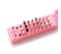 Support de perceuse outil de manucure 30/48 trous Boîte de rangement Tête de polissage