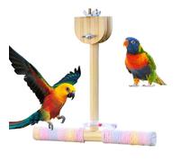 Support de perche pour oiseaux - Support de perche pour perroquet - Jouet balançoire pour perroquet | Accessoires de cage naturels pour aire de jeux, intérieur et extérieur, cour, balcon de jardin, ar