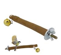 Support De Perchoir À Oiseaux - Perchoirs À Perruches en Bois | Poteau De Support D'oiseau De Perche De Calopsitte, Bois Naturel De 25x10 Cm, Jouets De Cage d'oiseaux De Branche Debout Naturelle,