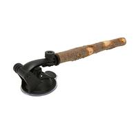 Support de perchoir à Oiseaux Portable, perchoir de Douche en Bois antidérapant réglable pour Perroquet, perchoirs de fenêtre avec ventouses pour perroquets de Petite et Moyenne (25CM)