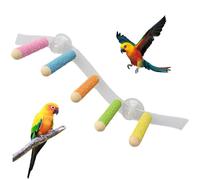 Support de perchoir de Perroquet, perchoir à Oiseaux, Support d'oiseau assemblé avec Aspiration, Installation Facile pour Animaux Compagnie pour Perroquet, Perruche, Pochette