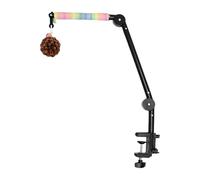 Support de perchoir pour oiseaux - Accessoire de cage interactif, structure de jeu pour perroquet | Nouveau Jouet d'activité 4 en 1 avec balle pour perruche calopsitte Conure tourtereau debout meulage