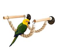 Support De Perchoir pour Oiseaux - Support De Balançoire avec Miroir À Vent | Perche À Balançoire Pour Calopsitte, Jouet Pour Perroquet Conure, Canari, Cacatoès, Pinson, Perruche, Inséparable, Maison, Au