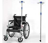Support de Perfusion IV Pole, Support de Perfusion pour Fauteuil Roulant, Support de Goutte à Goutte en Acier Inoxydable, Facile à Assembler, pour Hôpitaux, Cliniques, Soins à Domicile