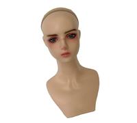 Support de perruque portable pour perruques, tête de mannequin féminine, présentoir pour perruques, modèle de tête d'entraînement pour salon de coiffure, modèle de cheveux pour femme, tête de