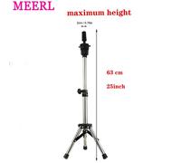 Support De Perruque Réglable En Métal,Mini Trépied,Tête De Mannequin D'entraînement À La Coiffure,Base Coordonnante Pour La Tête De Beurre,Perruque De Nuit - Type 60cm Silver