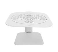Support de pesage pour café, support de balance sans fil pour machine à café, tige de protection de balance en acier au carbone étanche à hauteur réglable avec étagère stable pour (Motif Latté Blanc)