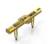 Support de phare avant pour moto et projecteur auxiliaire avec construction CNC et fonction support de téléphone (doré)