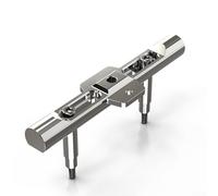 Support de phare avant pour moto et projecteur auxiliaire avec construction CNC et fonction support de téléphone (argent)