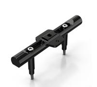 Support de phare avant pour moto et projecteur auxiliaire avec construction CNC et fonction support de téléphone (noir)