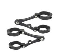 Support de Phare de Moto 33-58mm, 54mm 49mm 45mm 41mm, Support de Fixation de Tube, Compatible avec Les vélos (Size : Fit 50-54mm Black)