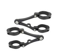 Support de Phare de Moto 33-58mm, 54mm 49mm 45mm 41mm, Support de Fixation de Tube, Compatible avec Les vélos (Size : Fit 54-58mm Black)
