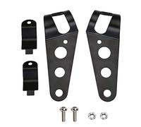 Support de Phare Moto, CICMOD 35mm-43mm Phares Supports de Montage pour Chopper Cafe Racer-Noir