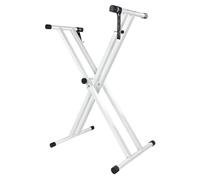 Support de piano électronique réglable à double attelle pour clavier électrique Support de clavier stable réglable