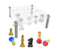 Support de pièce d'échecs, support de moule d'échecs, accessoire de fabrication de pièces 17x17x8cm pour l'art moderne, fournitures professionnelles pour la maison, kit de réparation quotidienne, unit