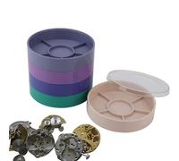 Support De Pièces De Montre - Boîte De Rangement Portable Pour Vis De Montre, Boîte De Rangement Cylindrique Pour Pièces De Montre, Boîte De Rangement Multicouche Pour Outils De Réparation De Montre