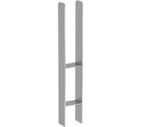 Support de pied de colonne type H acier 121x600x6mm