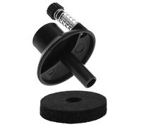 Support de Pied de Cymbale pour Batterie Jazz, Fixation Plastique Noire | Manchons Feutrés Inclus, Usage Pratique en Répétition et Création Musicale, Accessoires pour Instrument