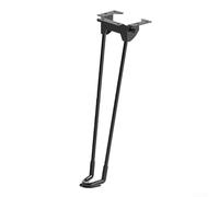 Support de pied de table pliable, 32/38/42/45/50/60 cm, support en métal pour barbecue et gril, pliable et portable, support robuste noir pour camping en plein air et utilisation à la maison (42 cm)