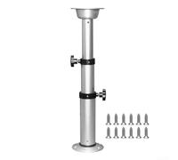 Support de pied de table réglable de 425 à 750 mm, base amovible en alliage d'aluminium pour camping-car, yacht, bateau, camping-car, 8,5 cm de diamètre, capacité de 45,4 kg