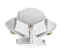 Support de Pied de Tambour de Sol Argenté en Alliage D'aluminium | Base Métallique Légère et Résistante à L'usure, pour Réparation D'instruments, Concerts et Étudiants