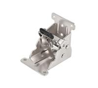 Support de pied pliant 4 pièces, charnière pliante for supports Table 180 avec frein, verrouillage du support pliable(180 degree Black)