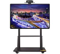 Support de piédestal de meuble TV Support de chariot de télévision Plasma Lcd Led Panneau à écran plat avec roulettes Mobile Fits, Meuble TV 32-70 Pouces avec Tary, Noir, Charge 105 Kg beautiful