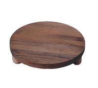 Support De Piédestal En Bois - Riser Rond En Bois D'acacia Massif, Base Stable À 3 Supports, Support De Plateau En , Savon En De Ferme | Organisateur D'évier De Comptoir De Cuisine De Salle D