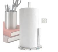 Support de pieds pour rouleaux de papier | Organisateur de mouchoirs en acrylique, base pour rouleaux de papier de cuisine, salle de bain, garde-manger, chambre d'enfant