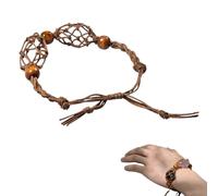 Support de Pierre de Bracelet - Corde de Remplacement Bracelet avec | Cages en spirale de perles de pierres précieuses | Bracelet de support de quartz, cordon de bracelet, support de pierre vide