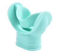 Support de pieuvre avec couvercle d'embouchure pour équipement de plongée avec tuba, en silicone léger conçu pour un ajustement sûr du régulateur (vert)