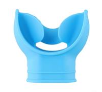 Support de pieuvre avec couvercle d'embouchure pour équipement de plongée avec tuba, en silicone léger conçu pour un ajustement sûr du régulateur (bleu)