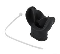 Support de pieuvre pour régulateur de plongée et tuba avec rainure de fixation conçue pour garder l'embout buccal sécurisé et de la saleté ou du sable (noir)