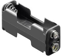 Support de pile 2x LR6 (AA) Goobay 12461 raccordement par empreinte pile 9V (L x l x H) 60 x 26 x 16