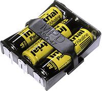 Support de pile 3x LR6 (AA) MPD BA3AAPC-UL94V-0 raccordement à souder (L x l x H) 58 x 48 x 16 mm 1