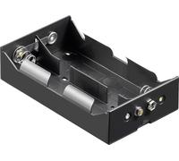 Support de pile 4x LR20 (D) Goobay 11977 raccordement par empreinte pile 9V (L x l x H) 133.5 x 74 x 31.5 mm