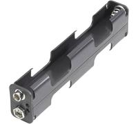 Support de pile 4x LR6 (AA) Goobay 10881 raccordement par empreinte pile 9V (L x l x H) 110 x 26 x 16 mm