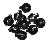 Support De Pile Bouton, 10 Pièces, Noir, Cr2016 2025 2032