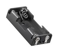 Support de piles pour 2 piles AAA Micro LR03 - Dimensions : 53 x 24,5 x 13 mm - Avec cosses à souder en forme de U