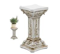 Support de Pilier Romain - Décoration de Colonne Romaine | Sculpture Florale en résine sculptée pour intérieur, Cuisine, Maison, Jardin, extérieur, cérémonie de Mariage, événement, fête
