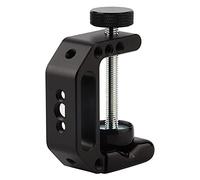 Support de Pince en C, Supports Multifonctionnel Type Fixation C Heavy Duty Réglable C Forme Clip Clamp Poignée Pinces Photographique Universelle pour Flashlight Tripod Lampe D'appareil Photo(Noir)