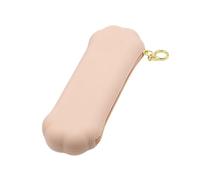 Support de pinceaux de maquillage de voyage en silicone souple - Boîte de rangement pour cadeaux de voyage - Pochette de maquillage tendance et portable en silicone